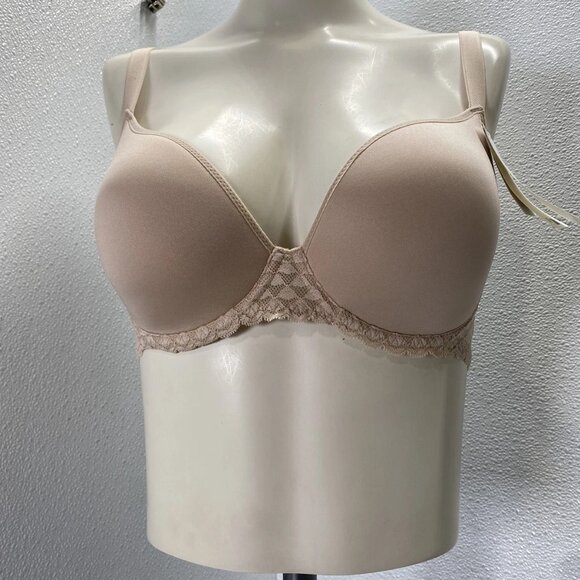 Simone Perele Women’s Subtile 3D Light Padded Plunge Bra Rose Size 34F - Picture 3 of 8